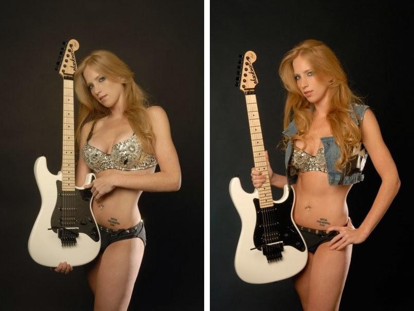 Молодая гитаристка сделала серию пошлых фотографий