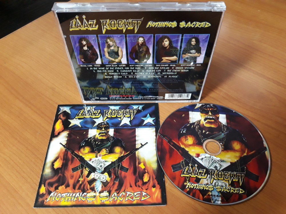 Laaz Rockit - Nothing'$ $acred CD Photo | Metal Kingdom